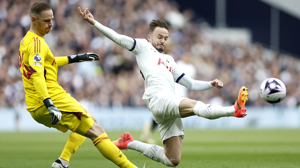James Maddison wants Tottenham to be in the Premier League title race next season.
 - (Nigel French/PA)