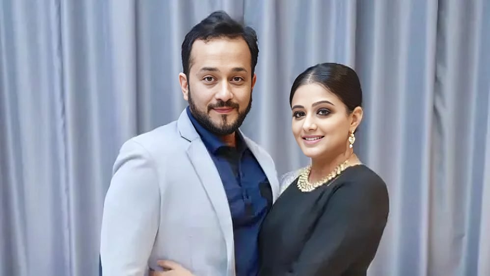 Priyamani with her husband, Mustafa Raj  - X