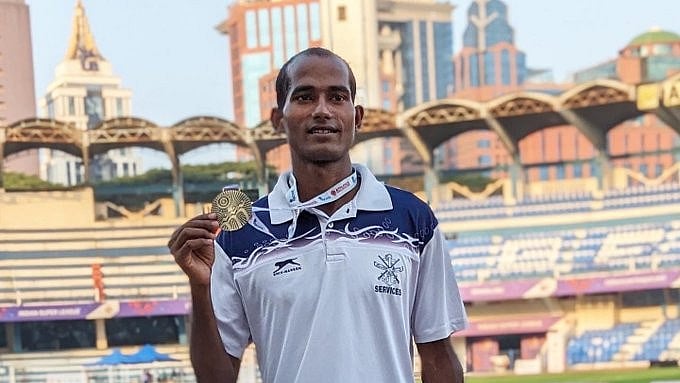 X | SAI Bengaluru : Goa National Games silver medal-winning steeplechaser Mohammed Nur Hasan.
