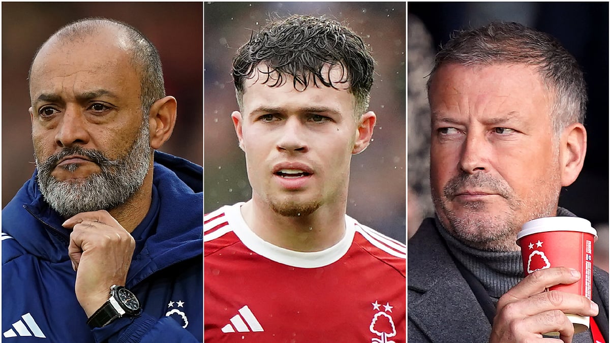 Composite of Nuno Espirito Santo, Neco Williams and Mark Clattenburg.