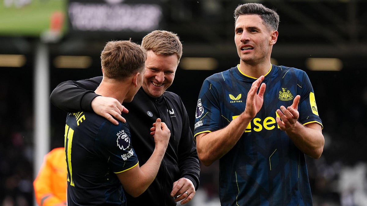 Eddie Howe’s Newcastle beat Fulham.  - (John Walton/PA)