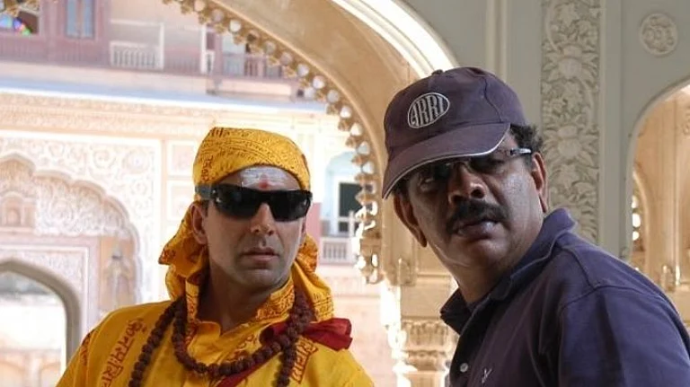 Akshay Kumar with filmmaker Priyadarshan - null