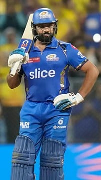Rohit Sharma bats during match 29 of Indian Premier League 2024 between Mumbai Indians and Chennai Super Kings |
