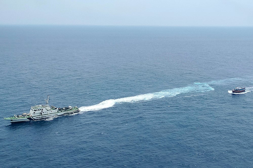 PTI : 2 Coast Guard ships and two aircraft have been deployed for rescue ops | 