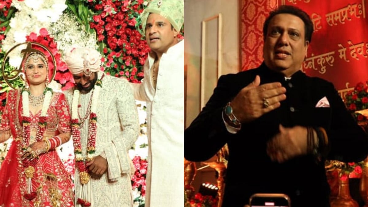 Govinda attended Arti Singh's wedding with Dipak Chauhan