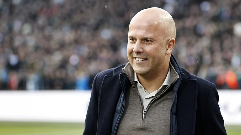 Arne Slot led Feyenoord to their second Eredivisie title last season after taking over the club in 2021. - null
