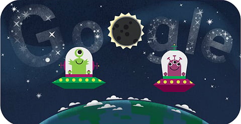 Google Doodle 2017 Solar Eclipse