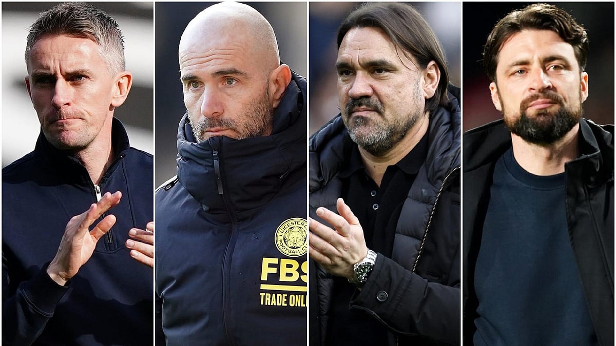 Kieran McKenna, Enzo Maresca, Daniel Farke and Russell Martin. - PA