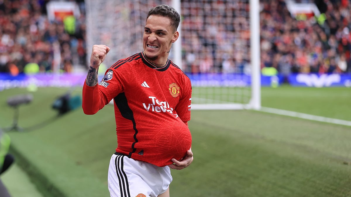 Antony finally scored his first goal of the Premier League season on Saturday.