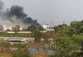 X/@RT_India_news : Visual from the explosion at Telangana's pharma company on Wednesday |