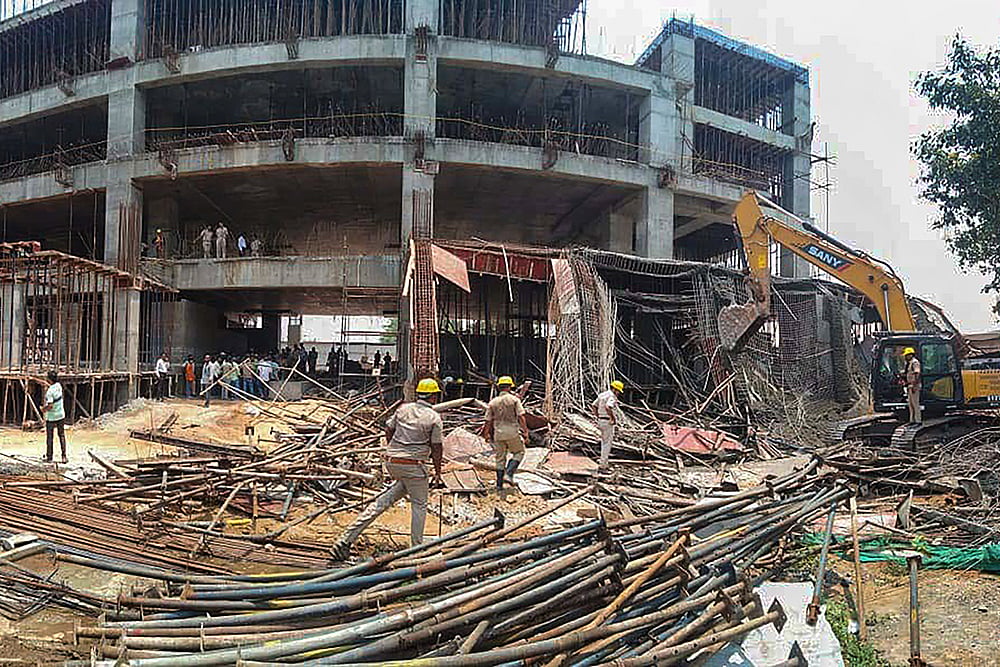 Building collapse in Puri