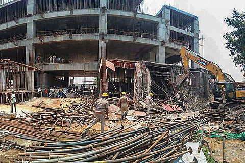 Building collapse in Puri