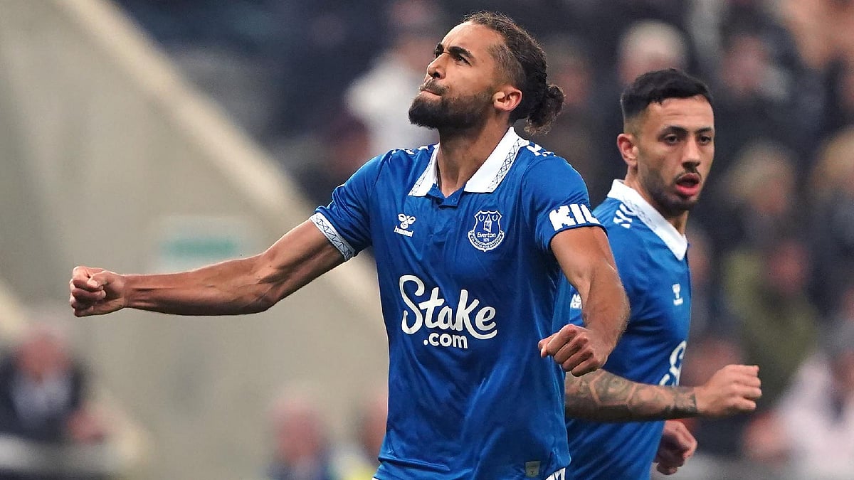 Dominic Calvert-Lewin converted an 88th-minute penalty for Everton in their English Premier League 2023-24 game against Newcastle United. - Owen Humphreys/PA