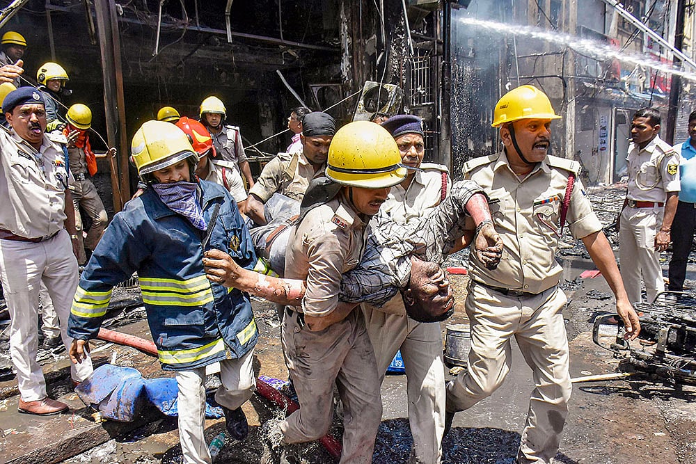 Fire in Patna