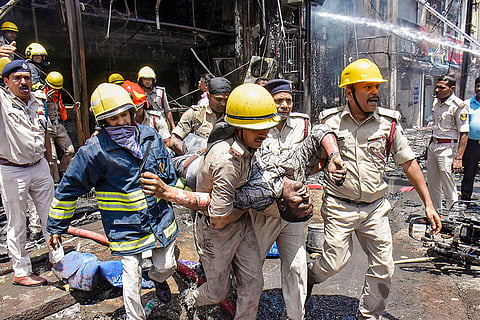 Fire in Patna
