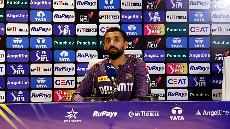 Varun Chakravarthy's tight bowling against Delhi Capitals propelled Kolkata Knight Riders towards victory. - IPL/BCCI