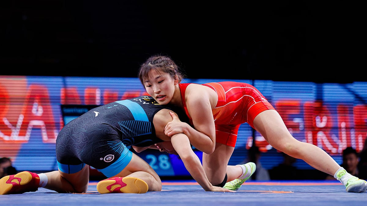 United World Wrestling : Action from Asian Wrestling Championships 2024.