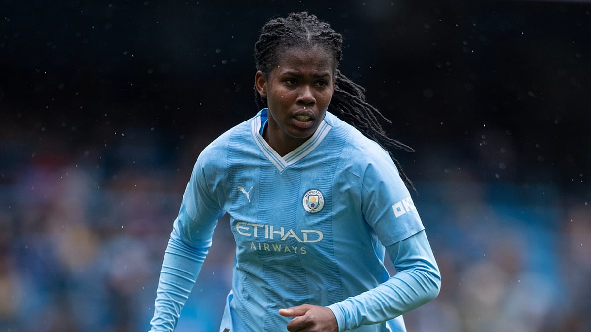 Man City striker Khadija Shaw.