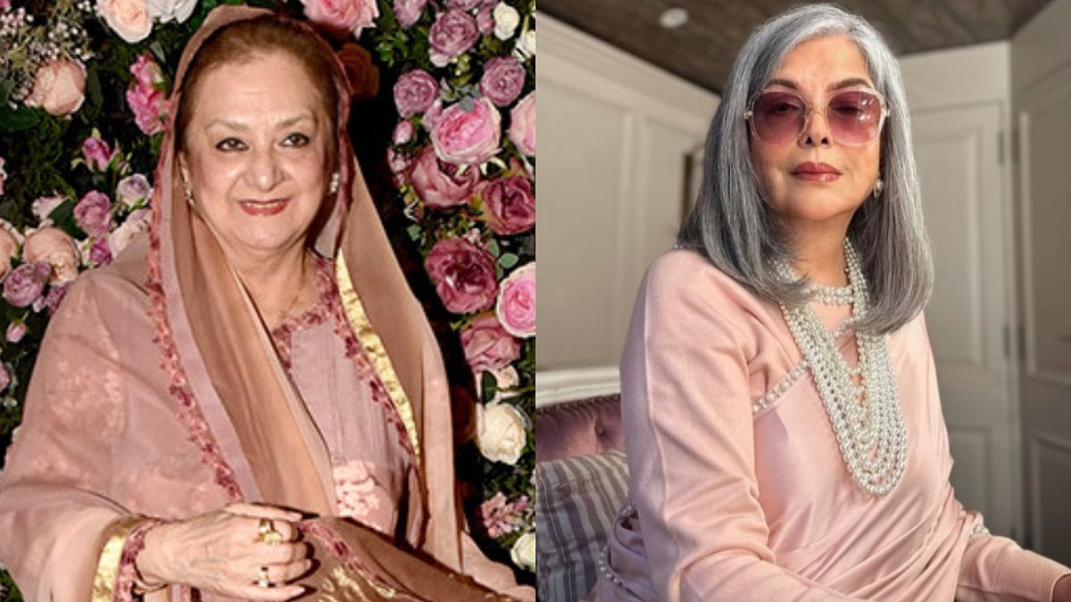 Saira Banu and Zeenat Aman