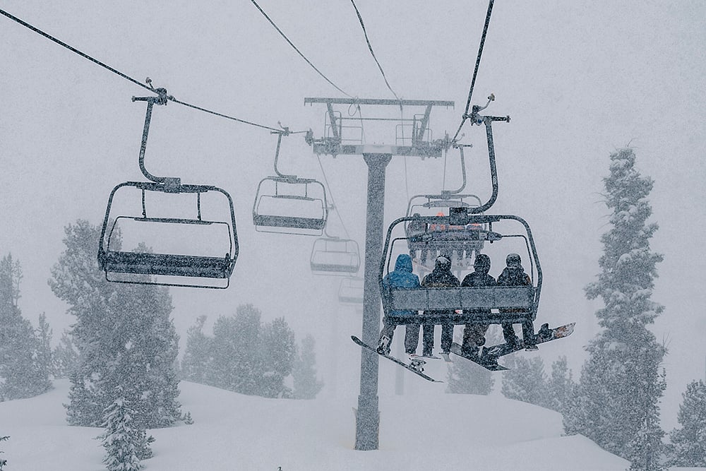 | Photo: Cody Mathison/Mammoth Mountain via AP : California Storms