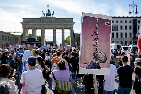 Germany Iran Protest Rapper