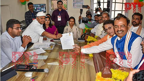 Actor Arun Govil files nomination from Meerut |