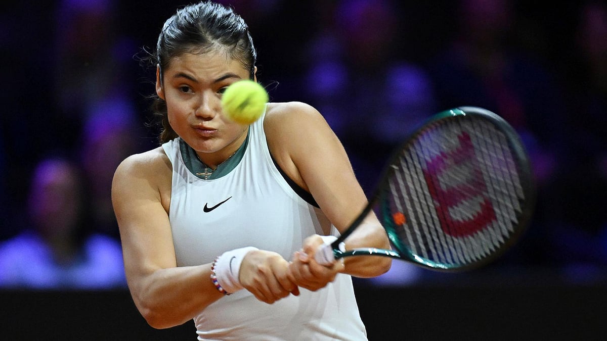 Emma Raducanu, Marijan Murat/dpa via AP : Emma Raducanu lost her Stuttgart Open quarter-final to Poland’s Iga Swiatek.