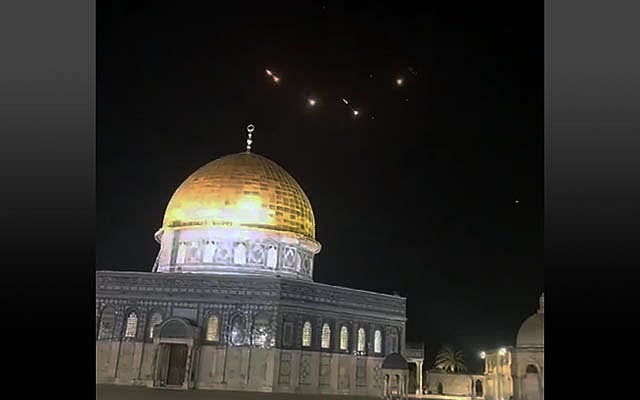 X/@Brics_Dollar : Israel's night sky saw interception of several incoming missiles from Iran on Saturday | 