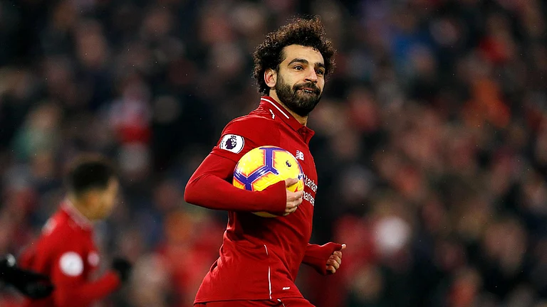 Liverpool’s Mohamed Salah. - Darren Staples/PA