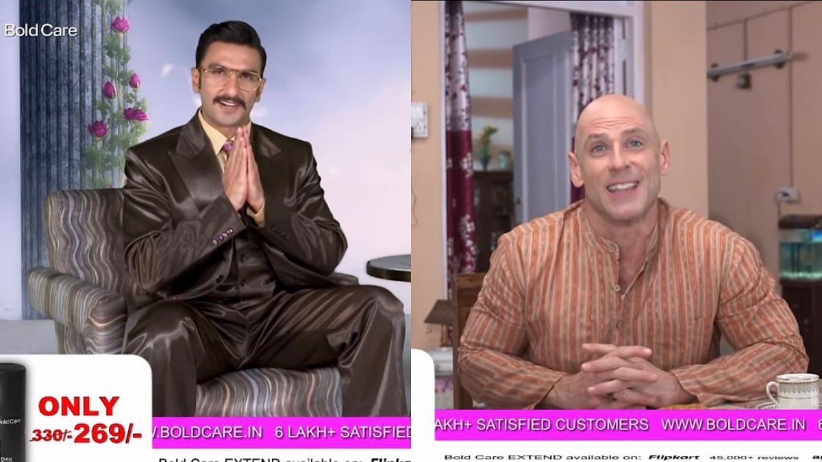 Instagram : Ranveer Singh, Johnny Sins in Bold Care's Ad