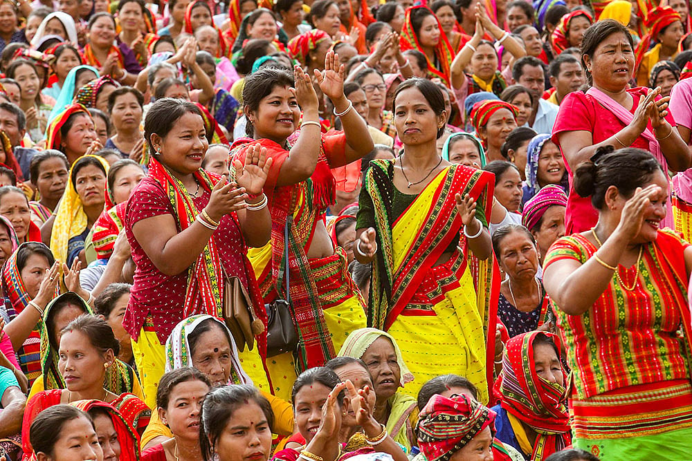 Manik Sahas rally in Agartala
