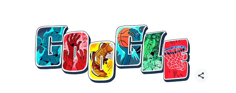 Google Doodle NBA 2024 - Google
