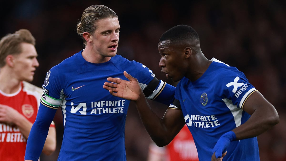 Conor Gallagher and Moises Caicedo pictured during Tuesday's defeat to Arsenal.