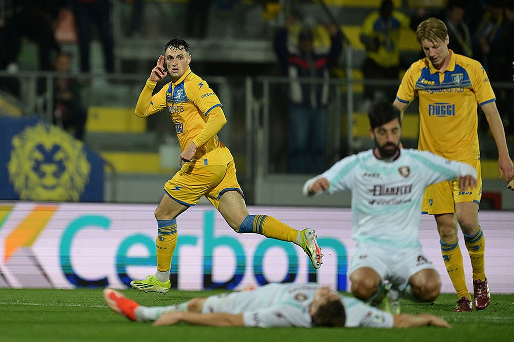 Photo: Alfredo Falcone/LaPresse via AP : Serie A: Frosinone vs Salernitana