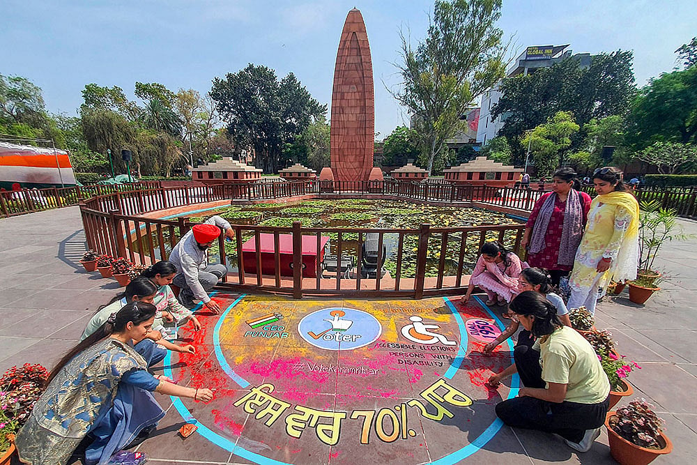 Voter awareness campaign at Jallianwala Bagh