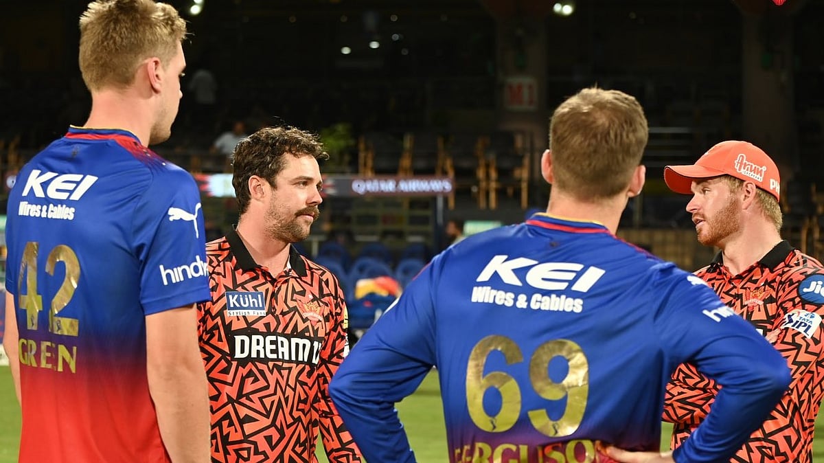 SRH and RCB players after their first game in Bengaluru - X/@SunRisers