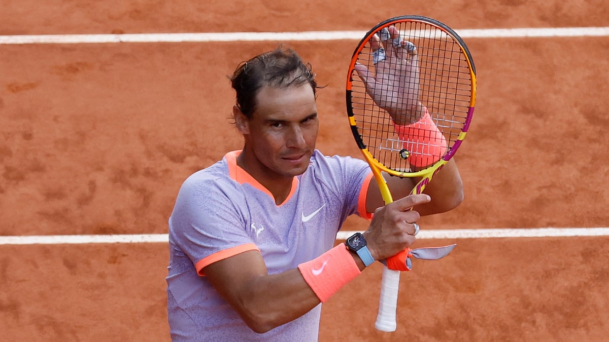 Rafael Nadal eased through in Madrid.