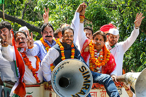 Raman Bhalla campaigns for LS polls