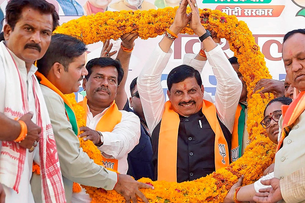 File Photo : Mohan Yadav campaigns in MP