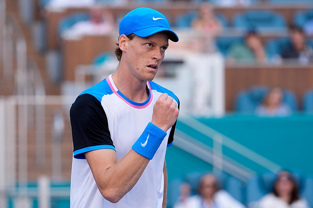 | Photo: AP/Lynne Sladky : Jannik Sinner 
