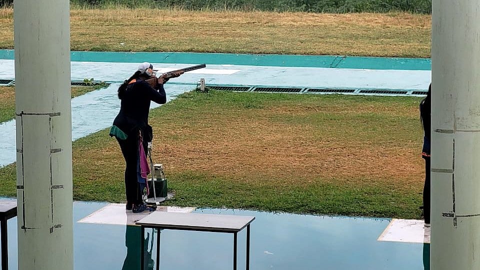 Photo: X/ @ddsportschannel : Representational image of trap shotgun.