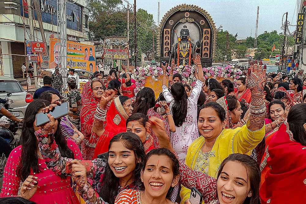 Ram Navami procession in Bastar