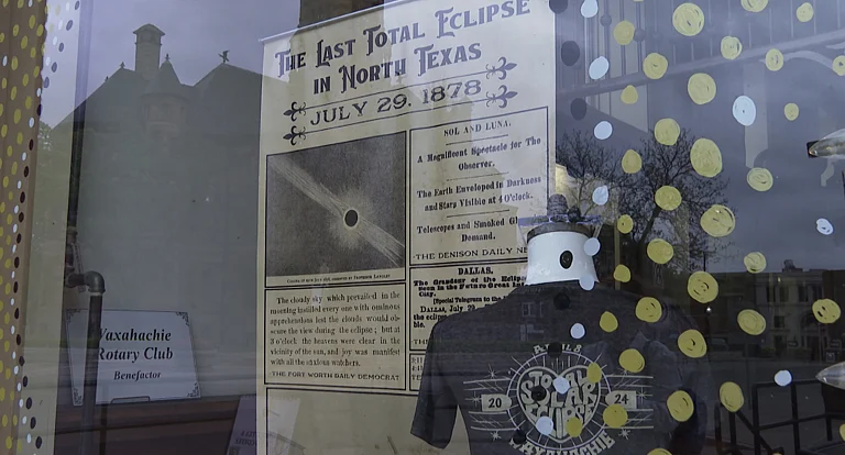 Ellis county museum displaying excerpts from newspaper - AP