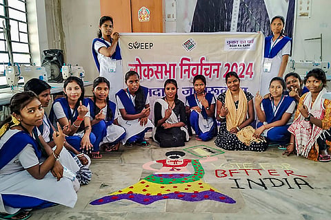 Voting awareness campaign in Jharkhand
