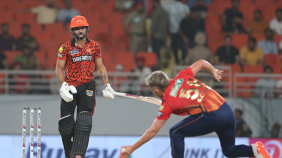 Sunrisers Hyderabad's Nitish Kumar Reddy plays a shot during the Indian Premier League cricket match between Sunrisers Hyderabad and Punjab Kings in Mohali. - AP Photo/Surjeet Yadav