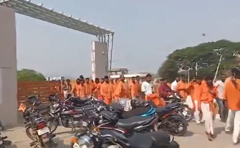 The objection by the correspondent and principal even reportedly led to a mob vandalising the school and manhandling its staff.
- Screen grab from video posted on X/@vijaythottathil