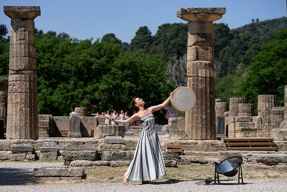 Greece Olympics Paris Flame Lighting