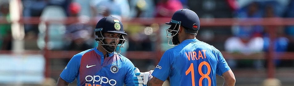 X/@BCCI : Rishabh Pant and Virat Kohli