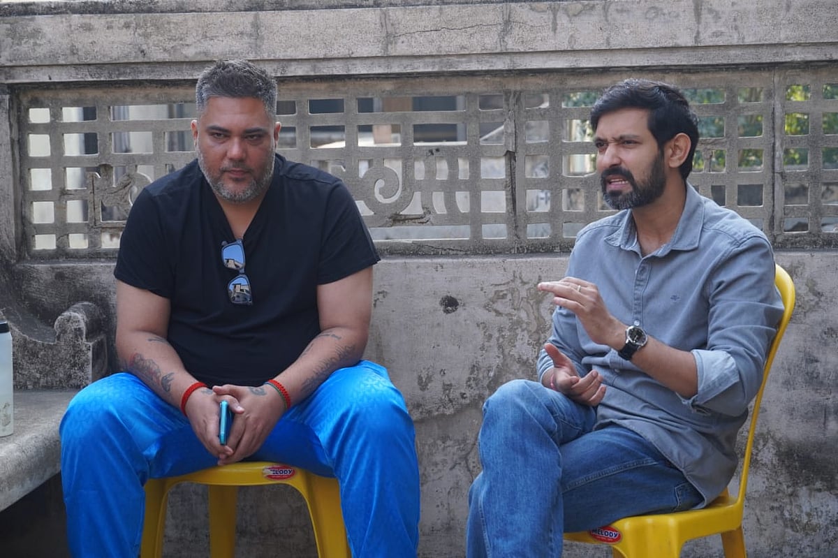 Vikir Films : Sabarmati Report Producer Amul V Mohan with actor Vikrant Massey 