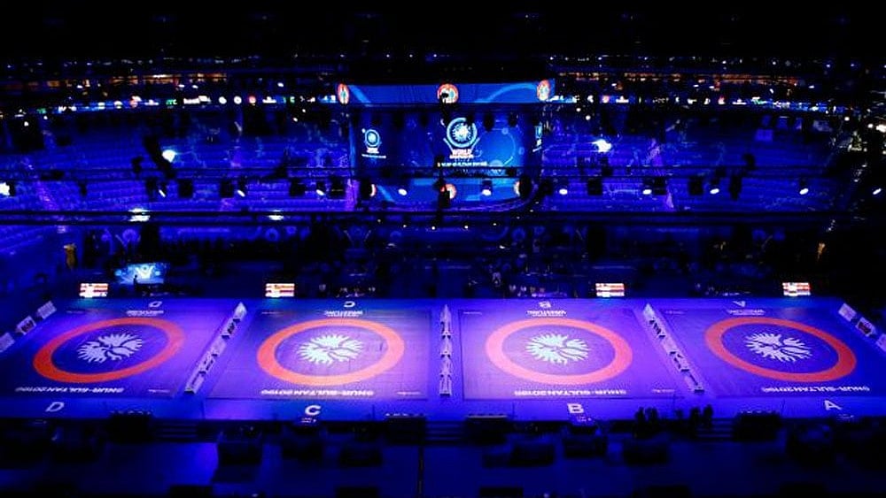 File : Wrestling action at World Championships 